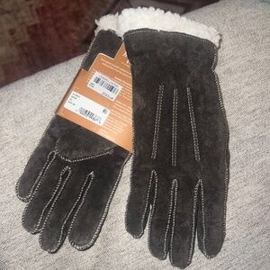 Brown ISO Suede Fitted Gloves